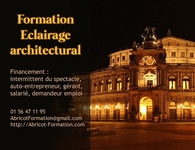 Formation Ã©clairage architectural, Ã©clairage de musÃ©e du 30 nov au 11 dÃ©c 2015   