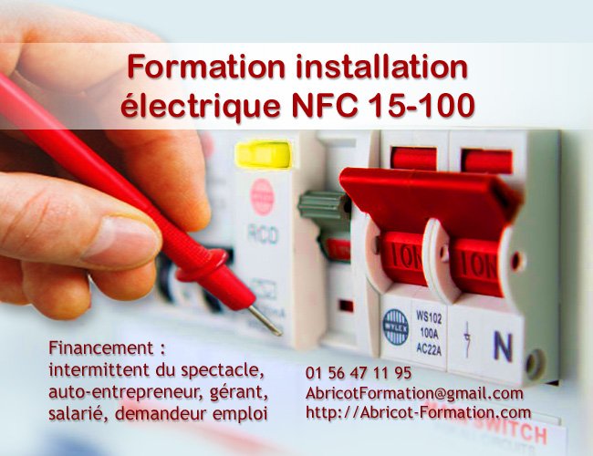 Formation installation Ã©lectrique norme NF C 15-100 du 12 au 16 octobre 2015